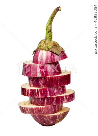 Eggplant with slices Eggplant with slices 42982384