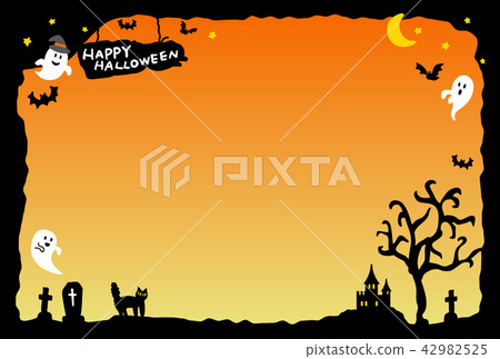 Halloween frame material 42982525