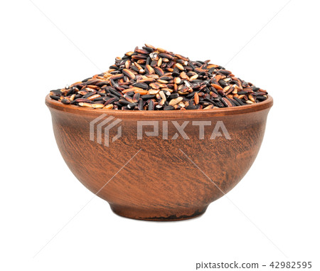 Black rice in a bowl Black rice in a bowl 42982595