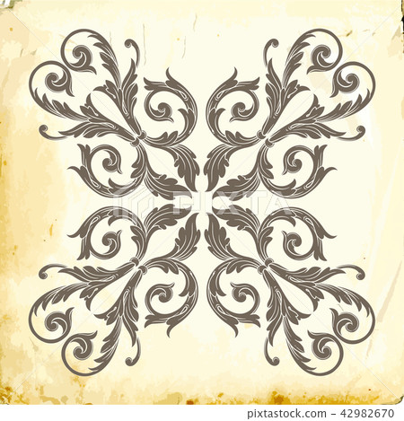 Vector baroque of vintage elements for design. Vector baroque of vintage elements for design. 42982670