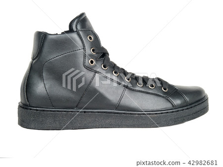 Leather black sneakers 42982681