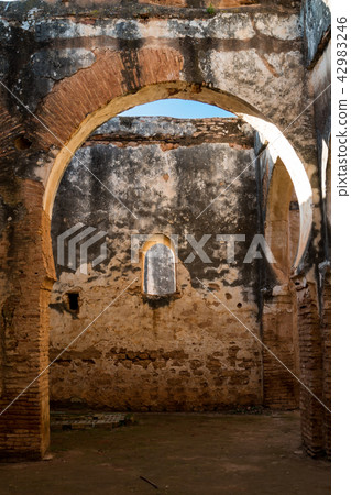 Ruins of a building in Chellah, Rabat, Morocco 42983246