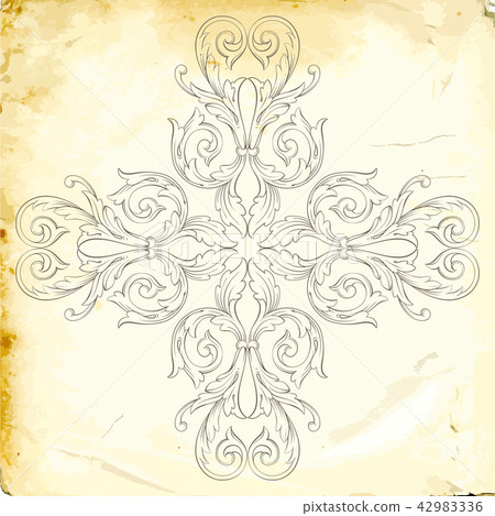 Vector baroque of vintage elements for design. Vector baroque of vintage elements for design. 42983336