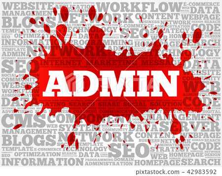 ADMIN word cloud collage 42983592