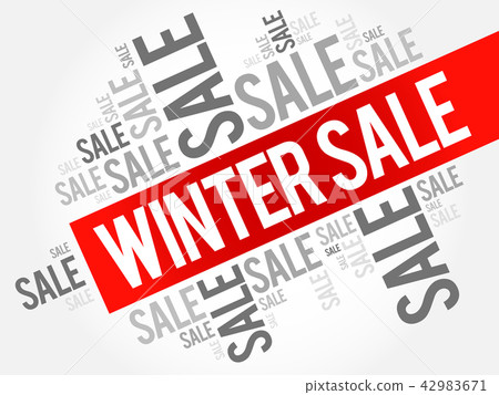 WINTER SALE words cloud WINTER SALE words cloud 42983671