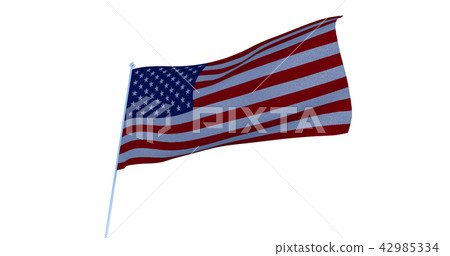 USA American Flag. 3D render 42985334