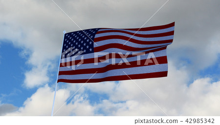 USA American Flag. 3D render 42985342