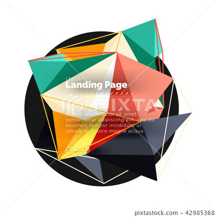 Vector 3d triangle abstract background Vector 3d triangle abstract background 42985368