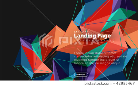 Vector 3d triangle abstract background Vector 3d triangle abstract background 42985467