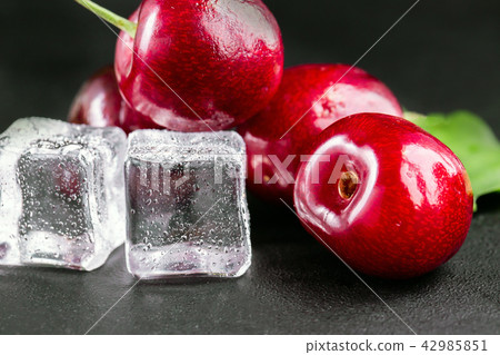 Fresh ripe cherries for background Fresh ripe cherries for background 42985851