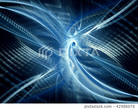 Abstract digital blue background. - Stock Illustration [42986078] - PIXTA