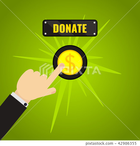 Donation button concept 42986355