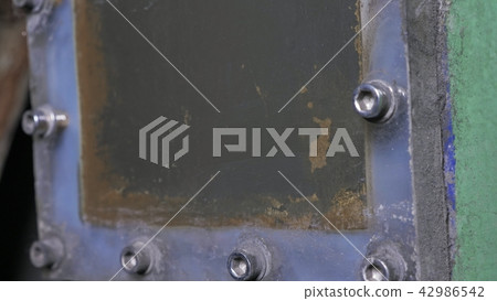 Cooling water container. Manufacture of plastic water pipes factory. Process of making plastic tubes 42986542