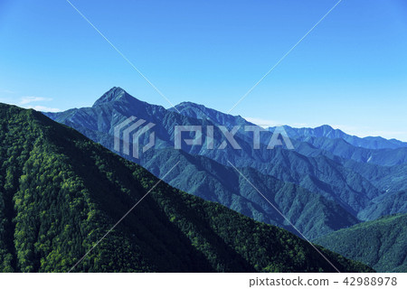 Kita-dake of the Southern Alps mountains and Mt. 42988978