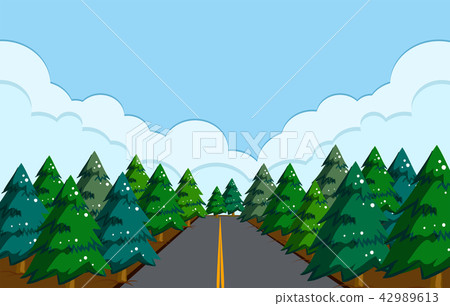 A beautiful road landscape 42989613