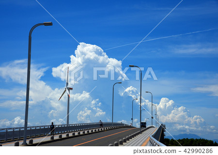 Bridge and windmill Bridge and windmill 42990286