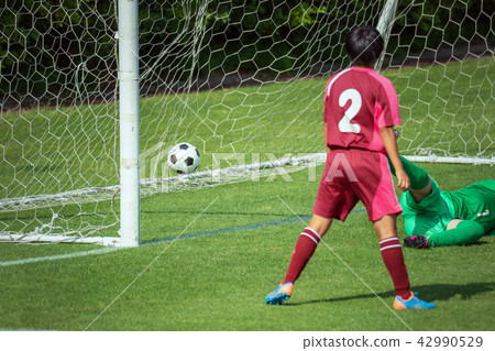 Women's soccer game landscape 42990529