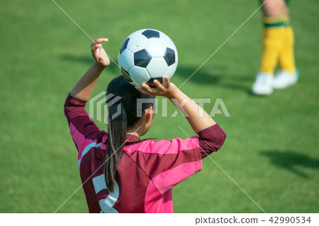 Women's soccer game landscape Women's soccer game landscape 42990534