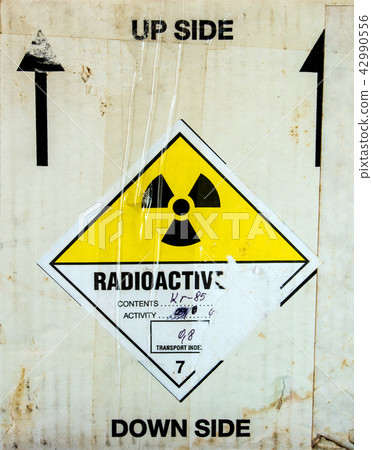 Radioactive material transport index at the box Radioactive material transport index at the box 42990556
