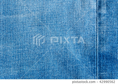Texture and seam of denim fabric 42990562