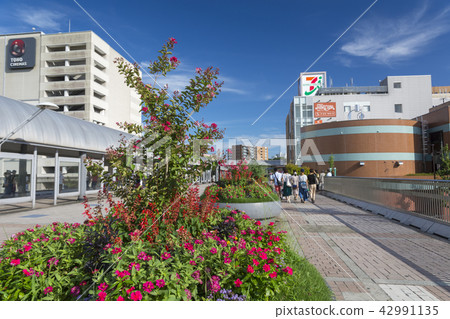 Minamiosawa Railway Station Pedestrian Deck Hanabasi Station direction Minamiosawa Railway Station Pedestrian Deck Hanabasi Station direction 42991135