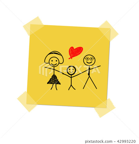 love family on post it love family on post it 42993220