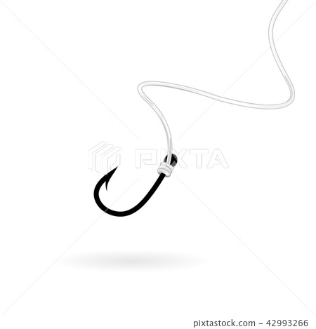 Fishing hook sign icon. Fishermen tackle symbol Fishing hook sign icon. Fishermen tackle symbol 42993266