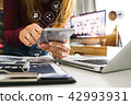 Hand using smart phone for mobile payments online Hand using smart phone for mobile payments online 42993931