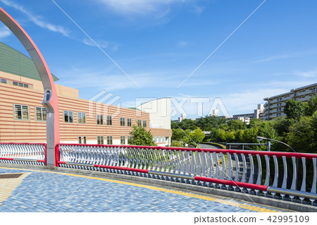 City scenery seen from the Minami-Osawa Rondo Footbridge 42995109