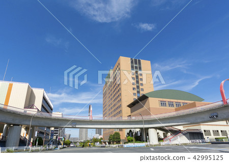 City scenery seen from the Minami-Osawa Rondo Footbridge City scenery seen from the Minami-Osawa Rondo Footbridge 42995125