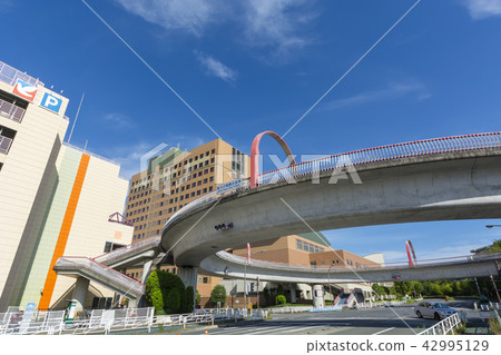 從Minami-Osawa Rondo人行橋看的城市風景 從Minami-Osawa Rondo人行橋看的城市風景 42995129