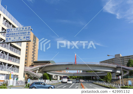 從Minami-Osawa Rondo人行橋看的城市風景 42995132