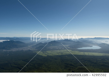 Fuji view from the seventh eye view Yamanashi Prefecture Fujiyoshida Oshino village Yamanakako 42995502