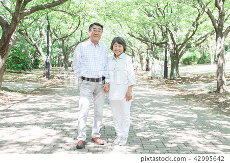 Senior Oshidori couple 42995642