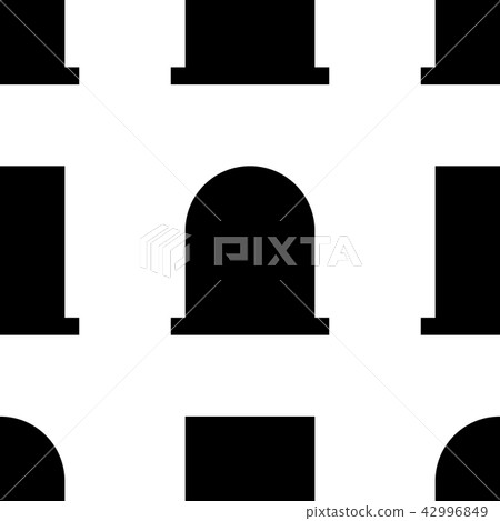 Gravestone Halloween seamless pattern illustration Gravestone Halloween seamless pattern illustration 42996849