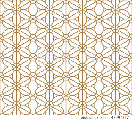 Seamless pattern based on Japanese ornament Kumiko 42997817