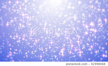 Star Colorful lights bokeh on blue pastel, blur 42998088