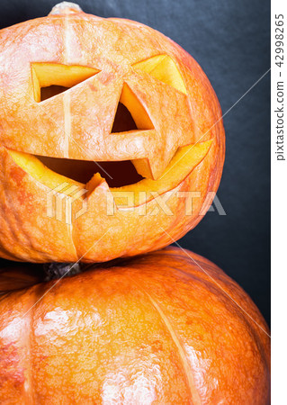 pumpkin lantern Jack carved for Halloween 42998265