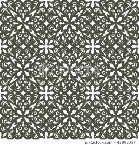 Vector damask seamless pattern 42998387