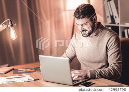 Successful businessman doing a project 42998798