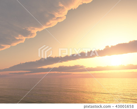 Sunset over the sea 43001658