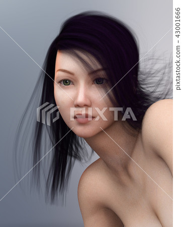 Portrait of a young Asian woman 43001666