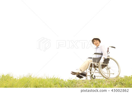 Wheelchair senior female bank Eye small 43002862