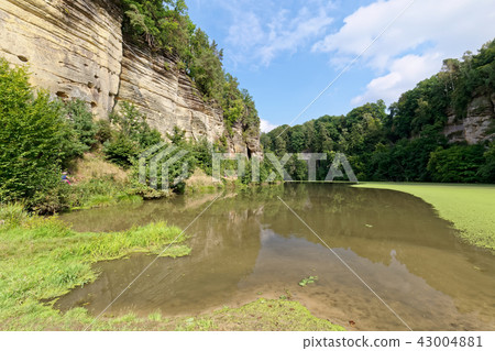 Cerny rybnik near castle Kost. Czech Republic 43004881