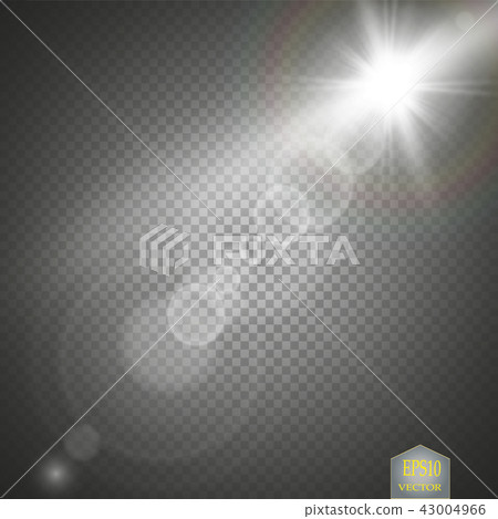 Vector transparent sunlight special lens flare. 43004966