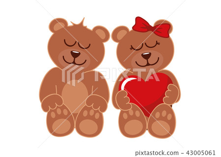 boy and girl teddy bears
