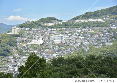 Saka town, residential area of Nagasaki 43005203