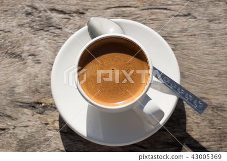 Coffee on the wood table. Coffee on the wood table. 43005369