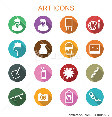art long shadow icons 43005837