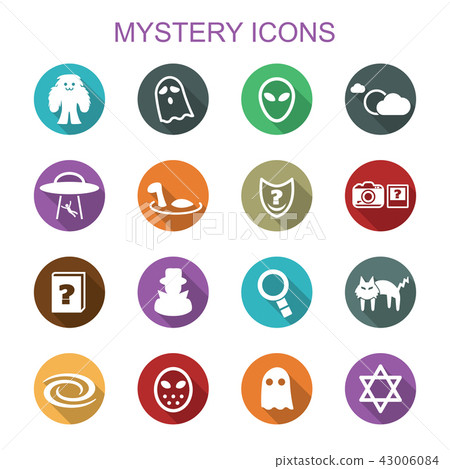 mystery long shadow icons mystery long shadow icons 43006084
